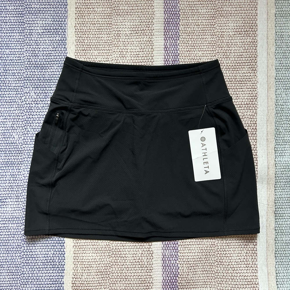 NWT Athleta Action Dobby Skort 14.5” - XS Black